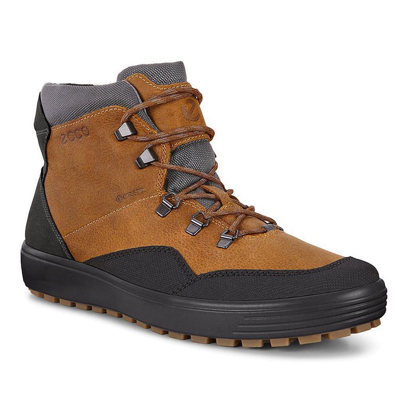Men Boots Ecco Soft 7 Tred M - Outdoor Brown - India WXQZRC417